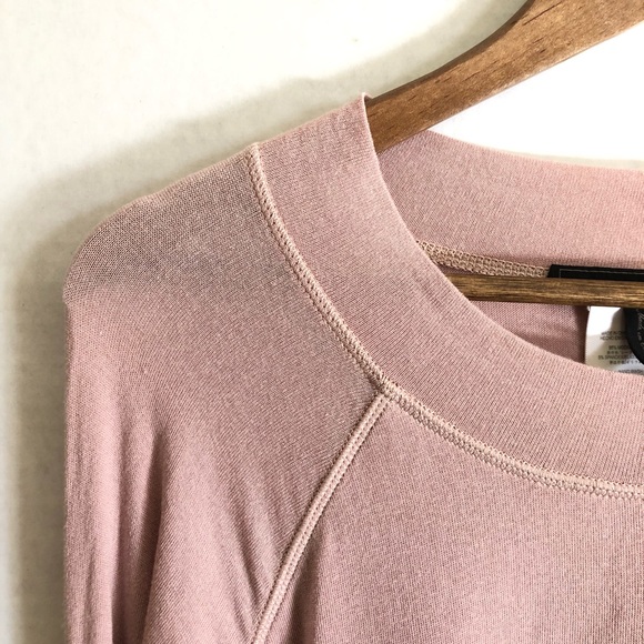 BCBGMaxAzria Blush Long Sleeve Crop Top - Picture 3 of 6